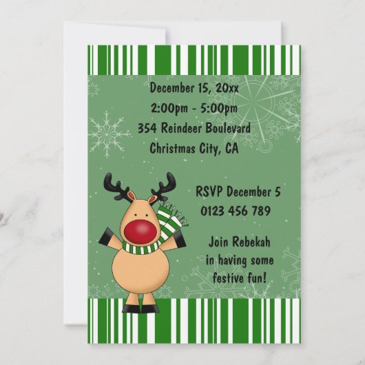 Grüne Strickpartei Einladung (Rückseite)