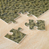Grüne Strickstoffe: nahe Textur Puzzle (Seite)