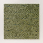 Grüne Strickstoffe: nahe Textur Puzzle (Horizontal)