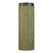 grüne Strickstoffe, Strickstoffe, grüne Gewebe Thermosbecher (Rückseite)