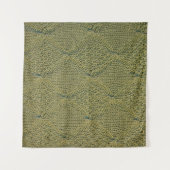 grüne Strickstoffe, Strickstoffe, grüne Gewebe Wandteppich (Vorderseite (Horizontal))