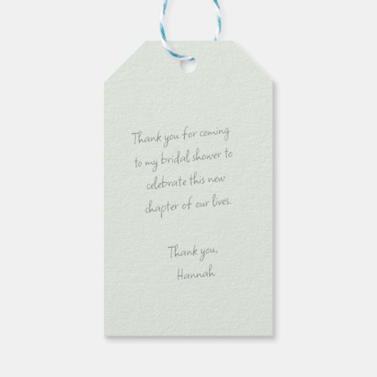 Grüne Stripteppiche für Wasserfarben - Geschenketi Geschenkanhänger (Rückseite)