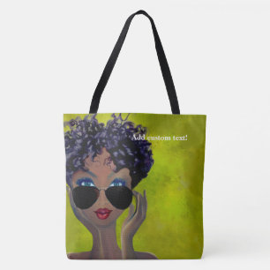 Grüne Studentinnenverbindung-schwarze Kunst Tasche