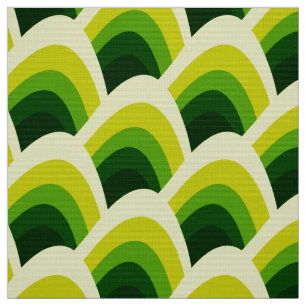 Grüne, stylische 70er Jahre Retro-Mod-Stoff Stoff