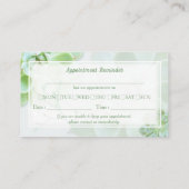 Grüne Sukkulationen Visitenkarte (Rückseite)