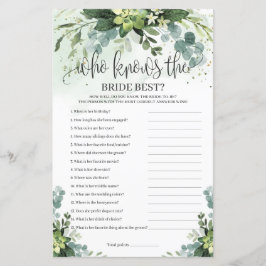 Grüne sukkulent, der die Braut besten Spiel kennt