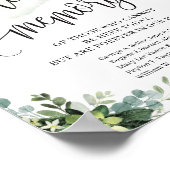 Grüne sukkulente Hobby in liebevollem Erinnerungsz Poster (Ecke)