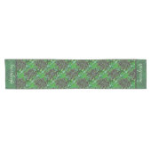 Grüne Sukkulente Lattice Muster Tischläufer (Horizontal)
