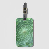 Grüne sukkulente Pflanze Gepäckanhänger (Vorderseite Vertikal)