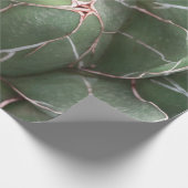 Grüne Sukkulnet-Pflanze Matte Wrapping Paper Geschenkpapier (Ecke)