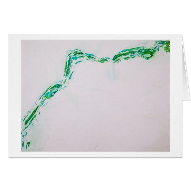 Grüne Suminigashi Karte (Vorderseite (Horizontal))