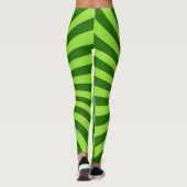 Grüne Sunburst-Leggings Leggings (Rückseite)