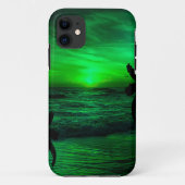 GRÜNE SUNSETS OZEAN LANDSCHAFTLICH Case-Mate iPhone HÜLLE (Rückseite)