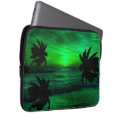 GRÜNE SUNSETS OZEAN LANDSCHAFTLICH LAPTOPSCHUTZHÜLLE (Vorne Rechts)