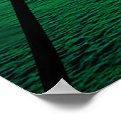 GRÜNE SUNSETS OZEAN LANDSCHAFTLICH POSTER (Ecke)