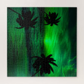 GRÜNE SUNSETS OZEAN LANDSCHAFTLICH PUZZLE (Horizontal)