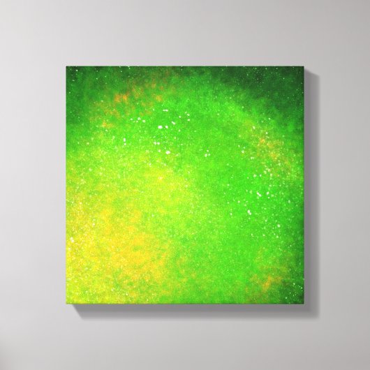 Grüne Supernova - lebhafte Canvas Print Leinwanddruck (Vorderseite)