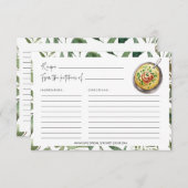 Grüne Suppen Küche Brautparty Weinkarte (Vorne/Hinten)