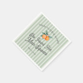 Grüne Süsse Hauptpresse Citrus Brautparty Serviette (Ecke)