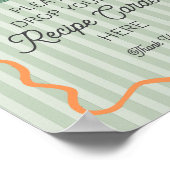 Grüne Süsse Hauptpresse Zitrus Teilen ein Rezept Poster (Ecke)