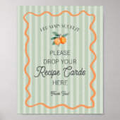 Grüne Süsse Hauptpresse Zitrus Teilen ein Rezept Poster (Vorne)