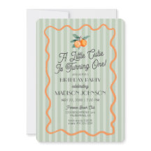 Grüne Süsse Pastellfarben Zitrus Thema Geburtstag