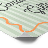 Grüne Süsse Zitrusfrüchte Karten und Geschenke Poster (Ecke)