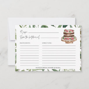 Grüne Süßigkeiten Cakes Brautparty Recipe Cards