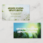 grüne Szenenlandschaftsgestaltung Visitenkarte (Vorne/Hinten)