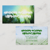 grüne Szenenlandschaftsgestaltung Visitenkarte (Vorne/Hinten)