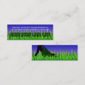 grüne Szenenrasensorgfalt Mini Visitenkarte (Vorne/Hinten)