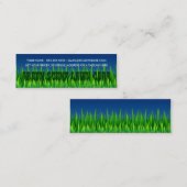 grüne Szenenrasensorgfalt Mini Visitenkarte (Vorne/Hinten)
