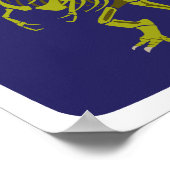 Grüne T-Rex-Printwerbung Poster (Ecke)