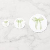 Grüne Tabelle Konfetti (Rückseiten)