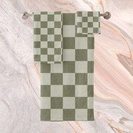 Grüne Tafel Badhandtuch Set