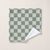 Grüne Tafel Badhandtuch Set (Waschlappen)