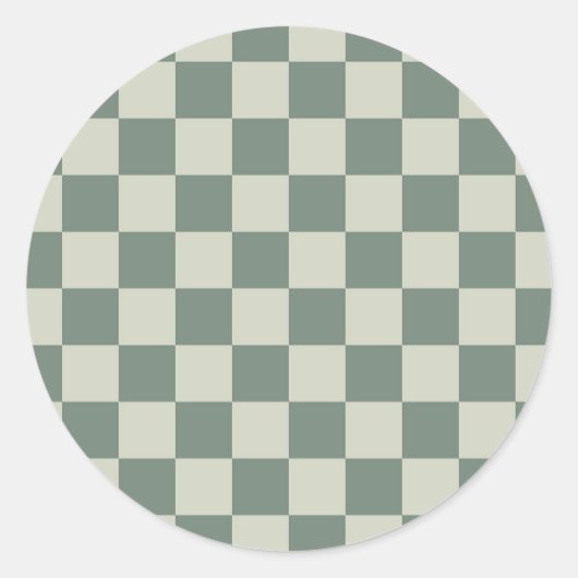 Grüne Tafel Runder Aufkleber (Vorderseite)