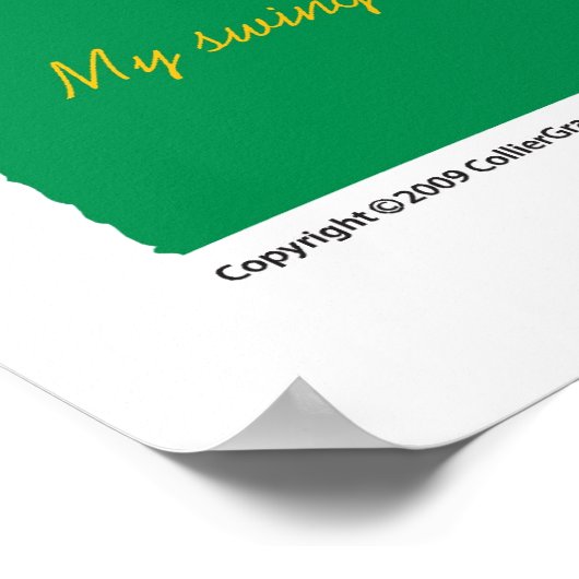 Grüne Tagesdrucke/Poster Poster (Ecke)