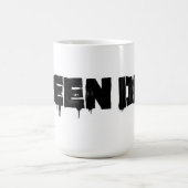 Grüne Tageslogo-Tasse Kaffeetasse (Mittel)