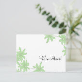 Grüne Tageszeitungen Änderung der Anschrift Ankündigungspostkarte (Stehend Vorderseite)