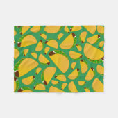 Grüne Takos Fleecedecke (Vorderseite (Horizontal))