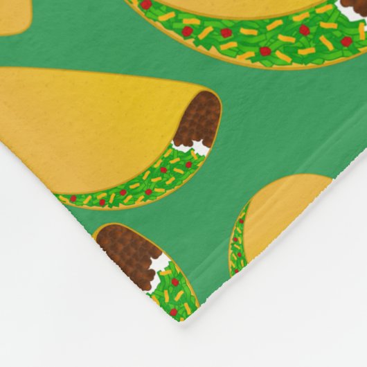 Grüne Takos Fleecedecke (Ecke)