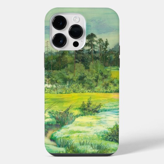 grüne Tal iPhone Hülle (Rückseite)