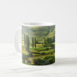 Grüne Täler Landschaft Kaffeetasse