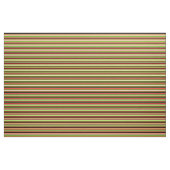 Grüne, Tan, Rote und Schwarze Streifen Stoff (Yard (91,4 cm))