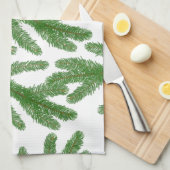 Grüne Tannenzähler Geschirrtuch (Viertel Falte)