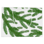 Grüne Tannenzähler Große Geschenktüte (Rückseite)