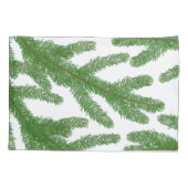 Grüne Tannenzähler Kissenbezug (Rückseite)