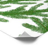 Grüne Tannenzähler Poster (Ecke)