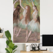 Grüne Tänzer, c. 1885, Edgar Degas Poster (Heimbüro)